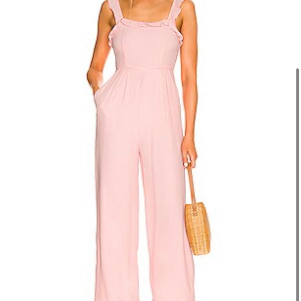 Revolve More to Come Pink Sleeveless Jumpsuit